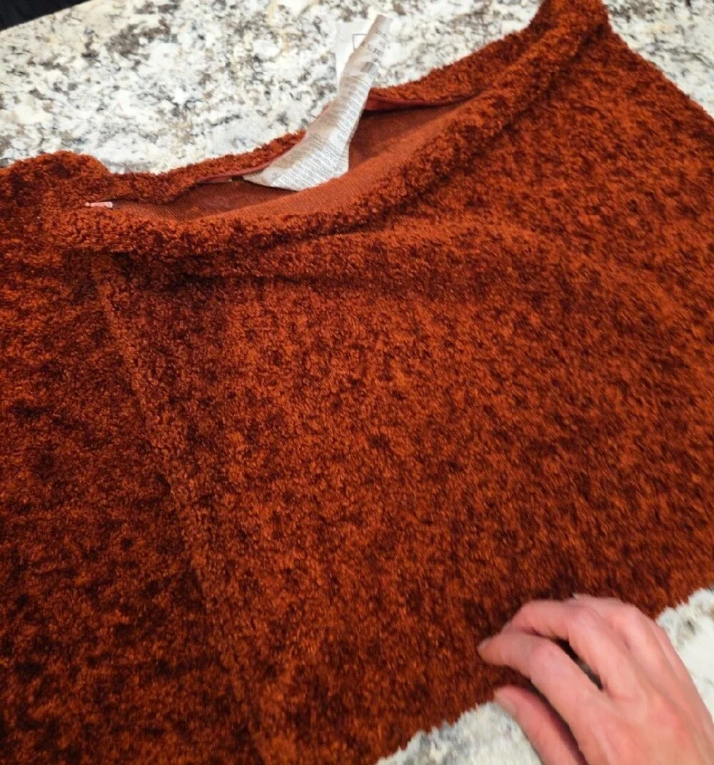 Pier 1 Imports Rust Red Shaggy Square Pillow Covers - Set of 2